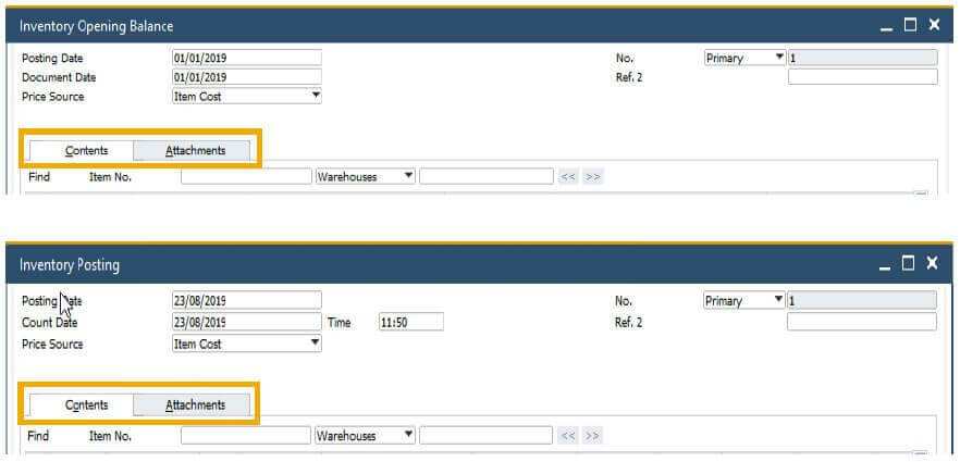 SAP Busienss One  Obsługa załączników