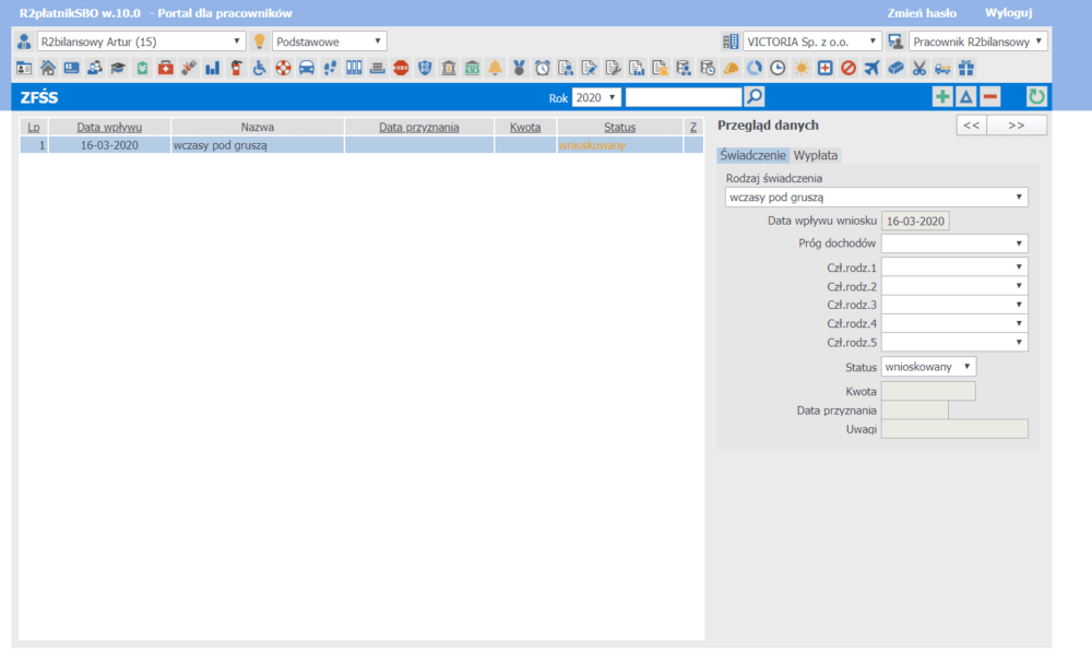 Wnioskowanie o ZFŚS